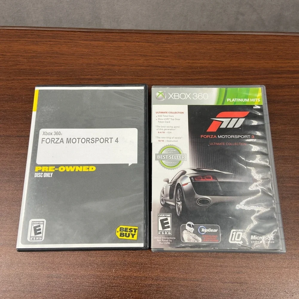 Xbox 360 Forza Motorsport 3 Ultimate Collection & Forza Motorsport 4 - Lot of 2‎
